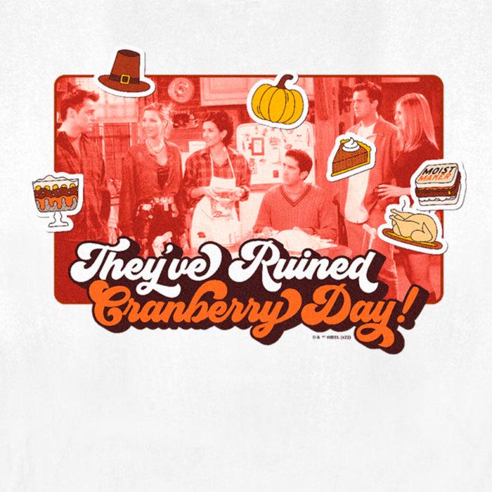 Fifth Sun Women's Friends They've Ruined Cranberry Day Thanksgiving Icons Scene T-Shirt