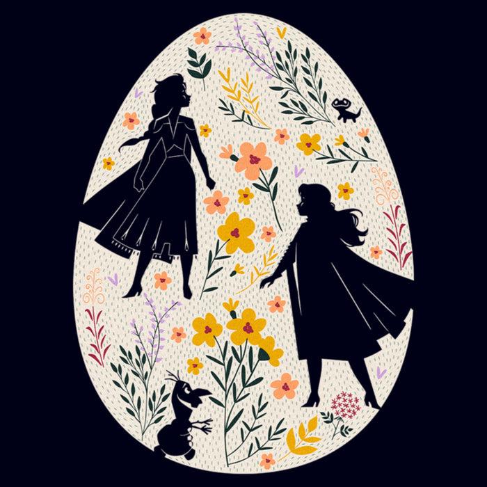 Fifth Sun Women's Frozen Easter Egg Silhouettes T-Shirt