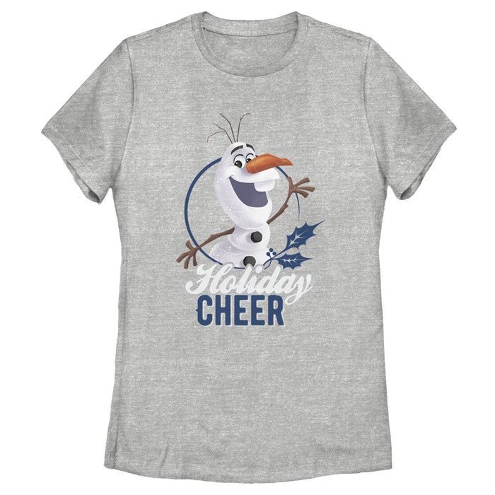 fifth sun Women's Frozen Olaf Holiday Cheer T-Shirt