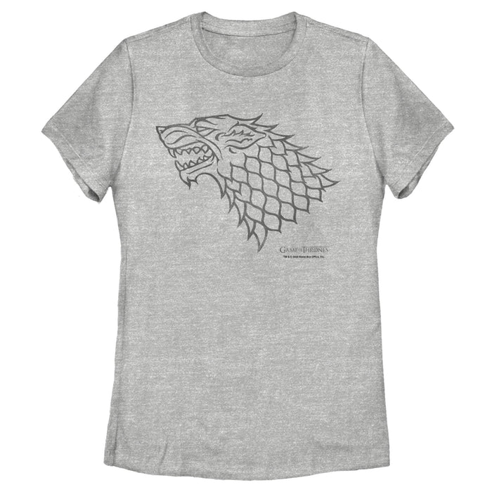 fifth sun Women's Game of Thrones House Stark Direwolf T-Shirt
