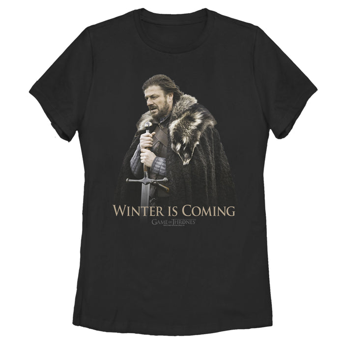 fifth sun Women's Game of Thrones Stark Knows Winter T-Shirt