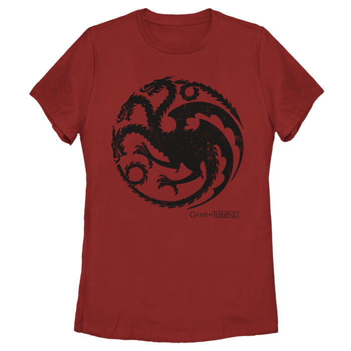 fifth sun Women's Game of Thrones Targaryen Dragon Symbol T-Shirt