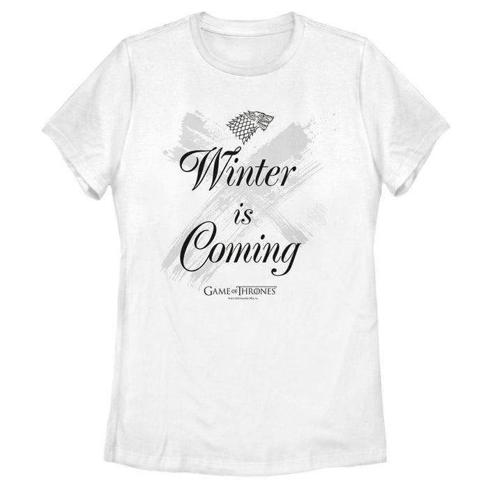 fifth sun Women's Game of Thrones Winter is Coming Streak T-Shirt