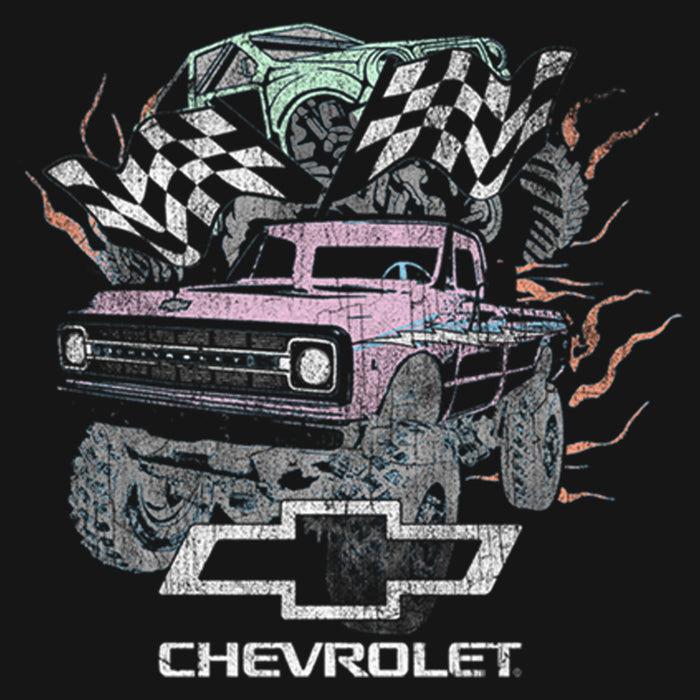 Fifth Sun Women's General Motors Pastel Chevrolet Trucks Distressed T-Shirt