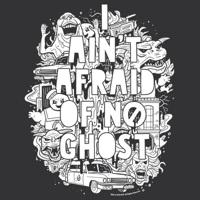 Fifth Sun Women's Ghostbusters Ain't Afraid Ghost Collage Racerback Tank Top