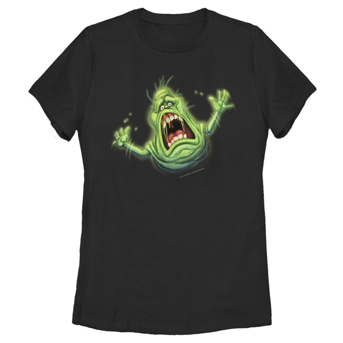 fifth sun Women's Ghostbusters Cartoon Slimer T-Shirt