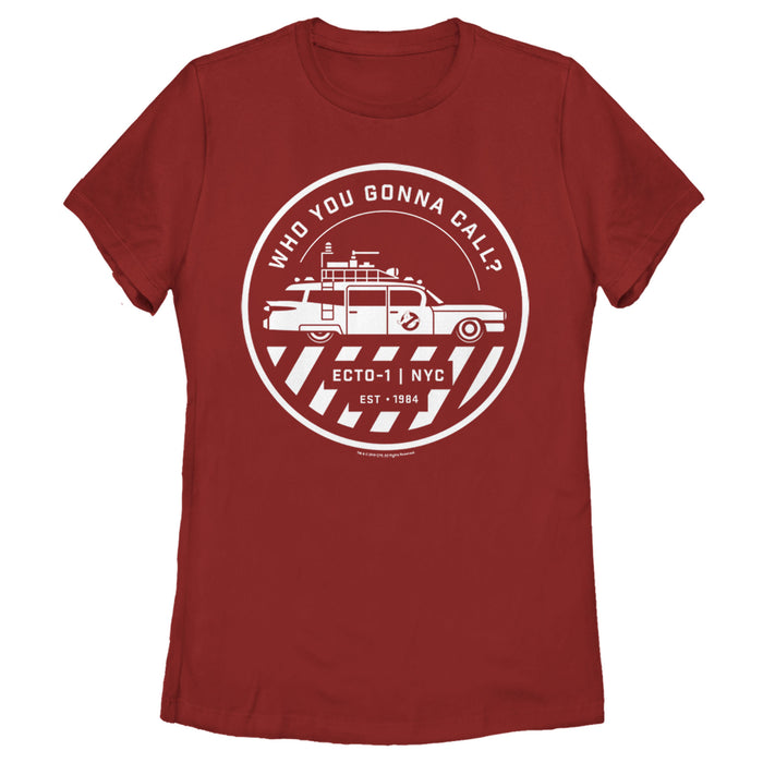 fifth sun Women's Ghostbusters Ecto-1 Wagon Logo T-Shirt
