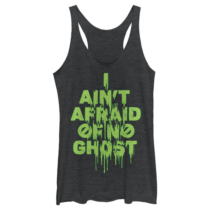 fifth sun Women's Ghostbusters I Ain't Afraid of No Ghost Streak Racerback Tank Top