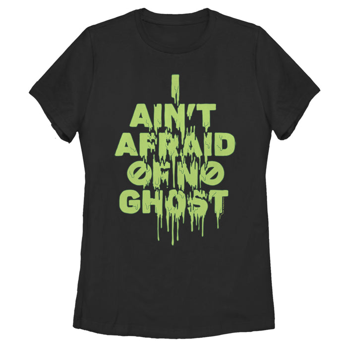 fifth sun Women's Ghostbusters I Ain't Afraid of No Ghost Streak T-Shirt
