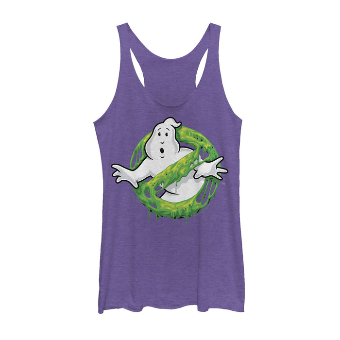 fifth sun Women's Ghostbusters Slime Logo Racerback Tank Top
