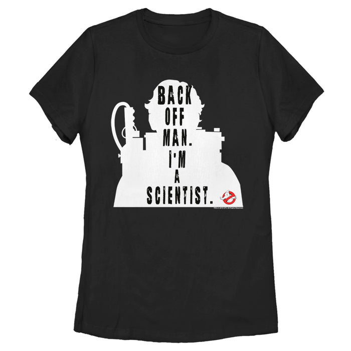 fifth sun Women's Ghostbusters Venkman Back Off I'm A Scientist T-Shirt