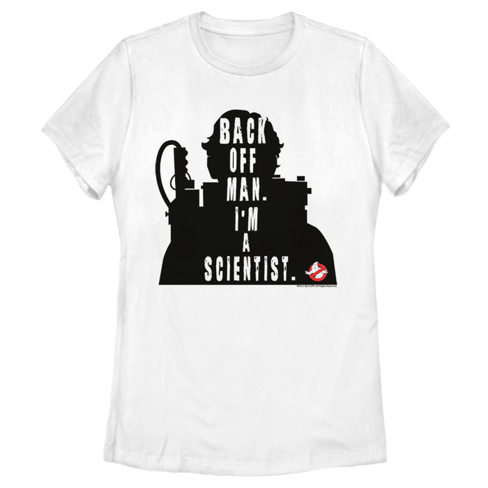 fifth sun Women's Ghostbusters Venkman Black Silhouette T-Shirt