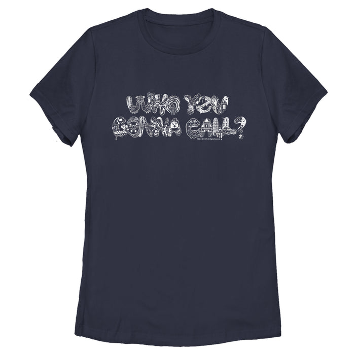 fifth sun Women's Ghostbusters Who You Gonna Call Collage T-Shirt