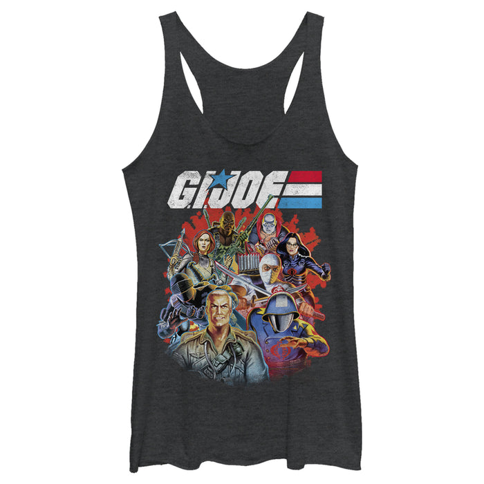fifth sun Women's GI Joe Group Shot Racerback Tank Top