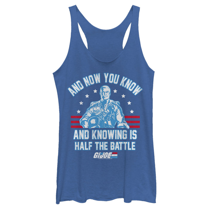 fifth sun Women's GI Joe Knowing Is Half the Battle Racerback Tank Top