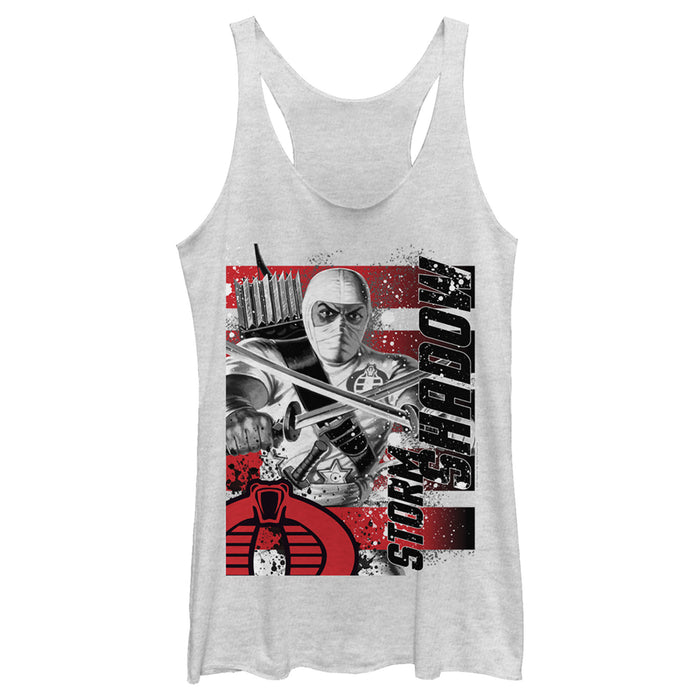 fifth sun Women's GI Joe Storm Shadow Portrait Racerback Tank Top
