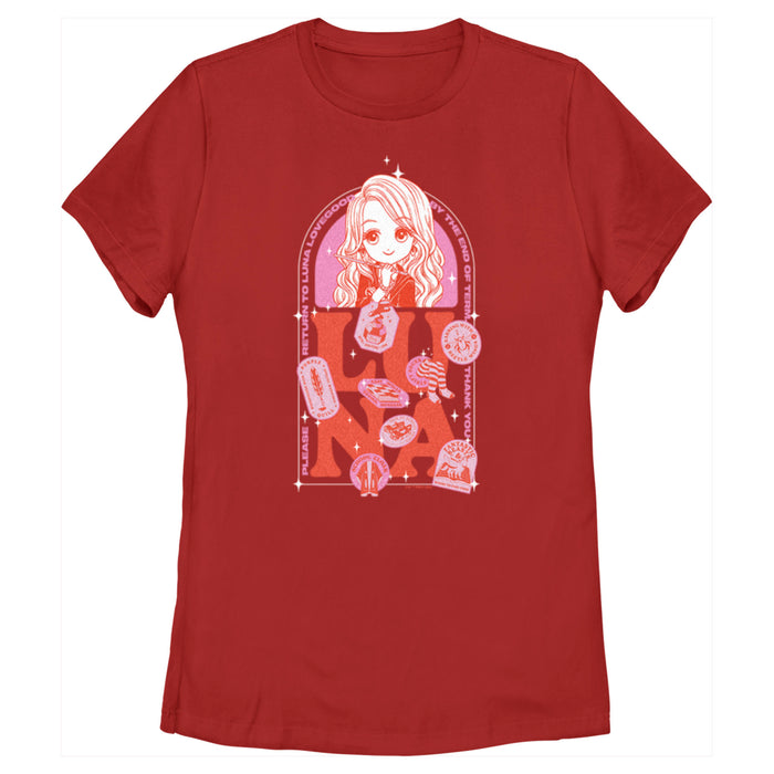 fifth sun Women's Harry Potter Anime Luna Belongings T-Shirt