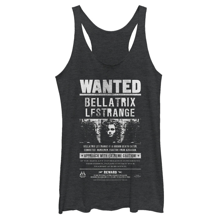 fifth sun Women's Harry Potter Bellatrix Wanted Poster Racerback Tank Top
