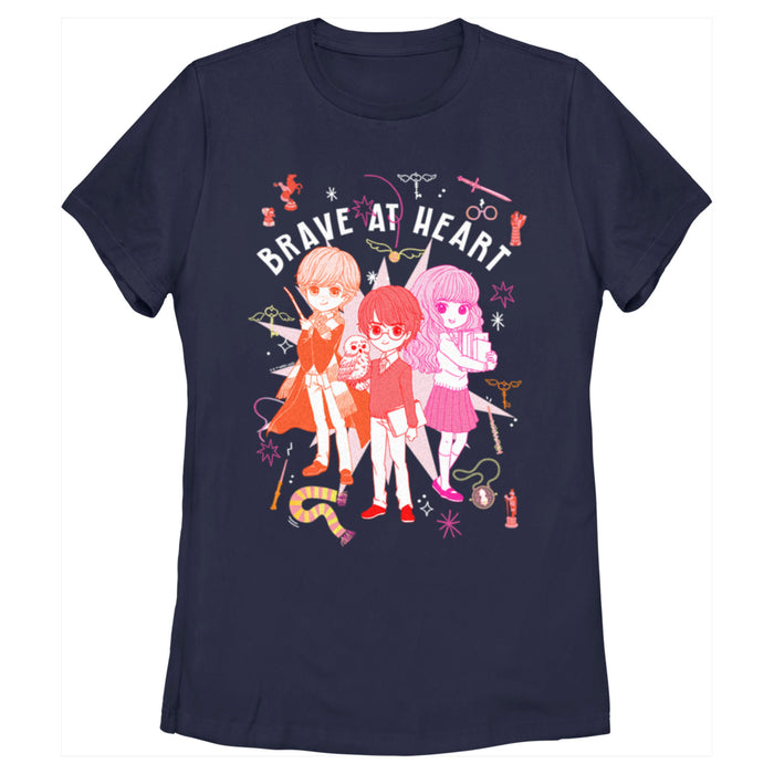 fifth sun Women's Harry Potter Brave at Heart Anime Friends T-Shirt fifth sun Women's Harry Potter Brave at Heart Anime Friends T-Shirt
