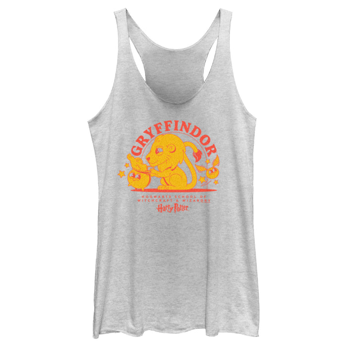 fifth sun Women's Harry Potter Cute Gryffindor Lion Racerback Tank Top