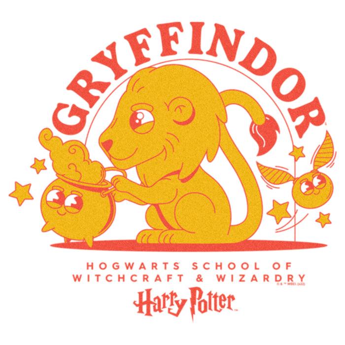 Fifth Sun Women's Harry Potter Cute Gryffindor Lion T-Shirt