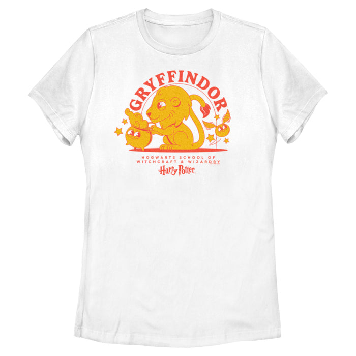 fifth sun Women's Harry Potter Cute Gryffindor Lion T-Shirt