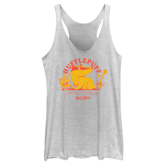 fifth sun Women's Harry Potter Cute Hufflepuff Badger Racerback Tank Top