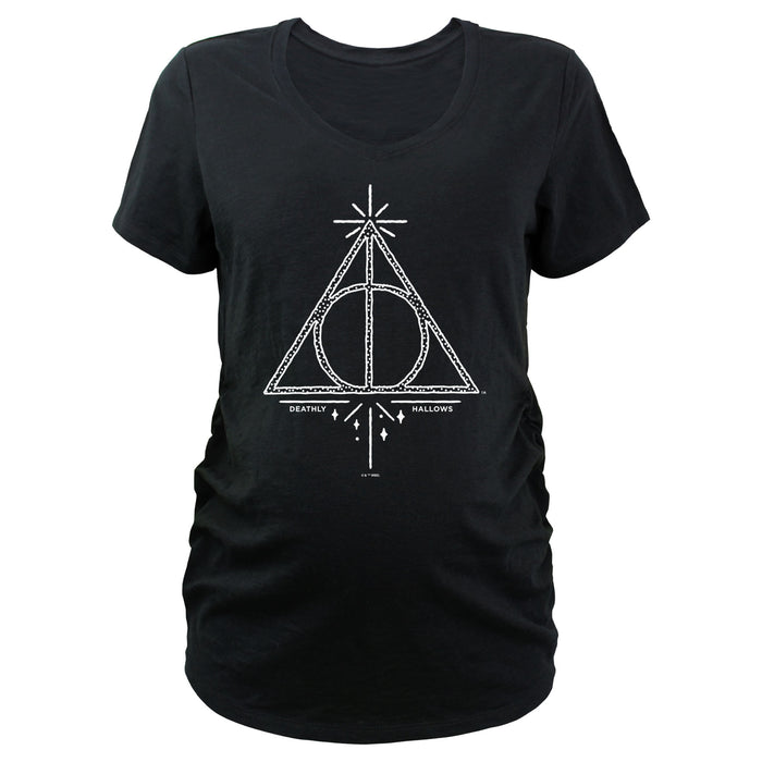 fifth sun Women's Harry Potter Deathly Hallows Sign T-Shirt
