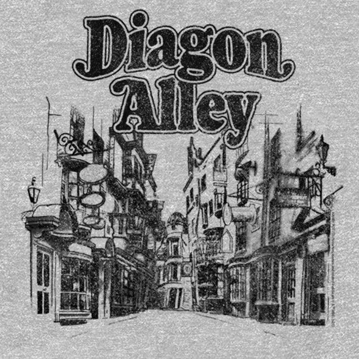Fifth Sun Women's Harry Potter Distressed Diagon Alley Sketch T-Shirt