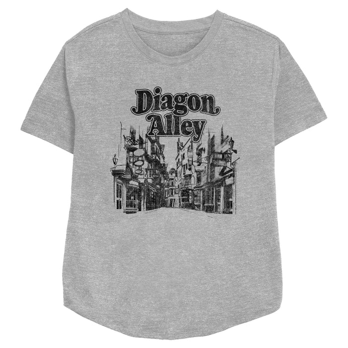 fifth sun Women's Harry Potter Distressed Diagon Alley Sketch T-Shirt fifth sun Women's Harry Potter Distressed Diagon Alley Sketch T-Shirt