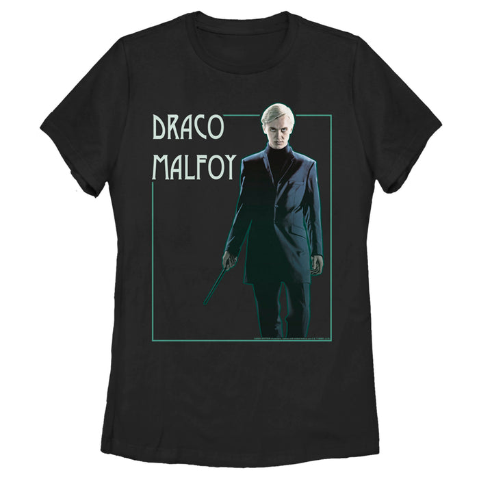 fifth sun Women's Harry Potter Draco Malfoy Simple Framed Portrait T-Shirt