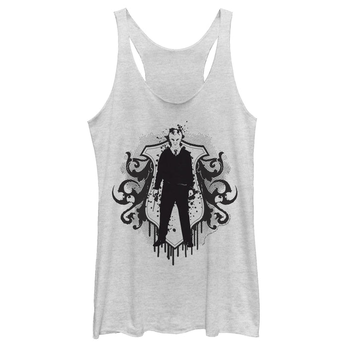 fifth sun Women's Harry Potter Draco Malfoy Splatter Print Racerback Tank Top