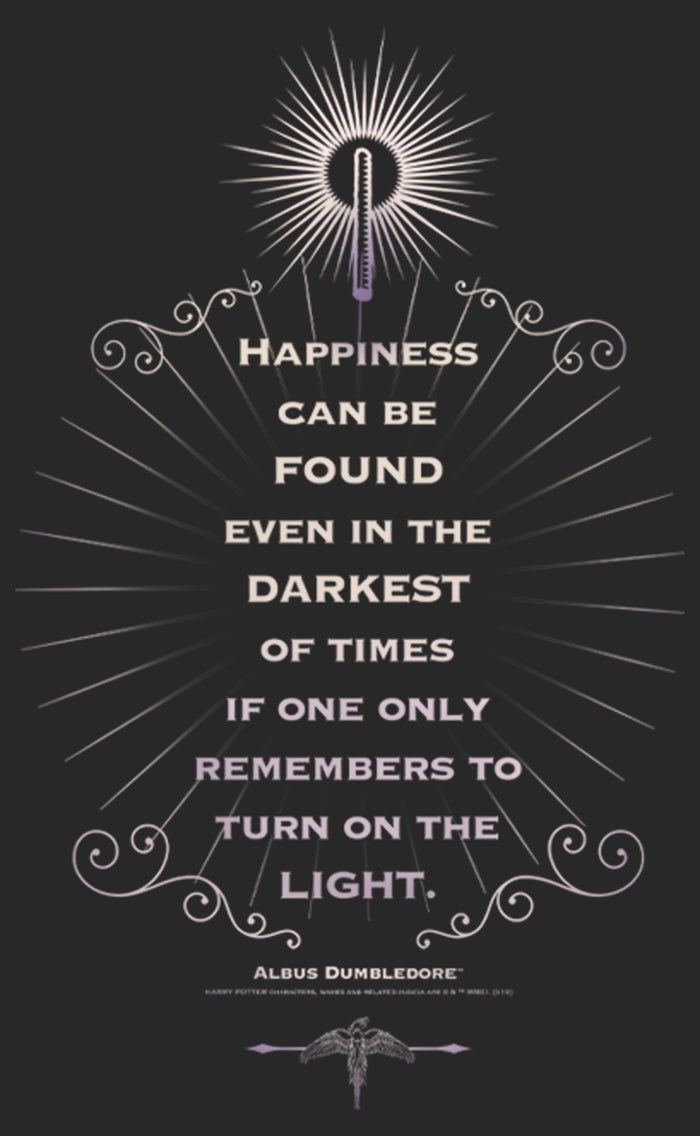 Fifth Sun Women's Harry Potter Dumbledore Happiness Quote T-Shirt