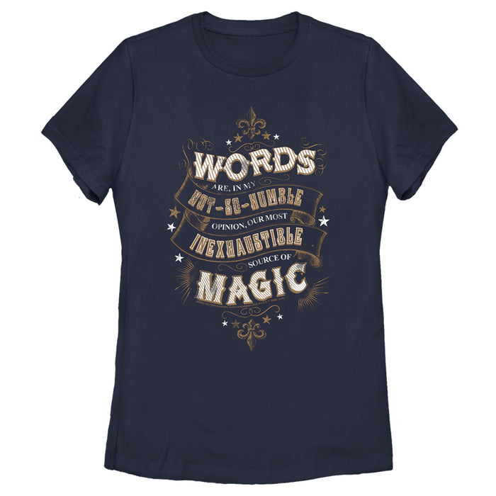 fifth sun Women's Harry Potter Dumbledore Humble Wisdom T-Shirt