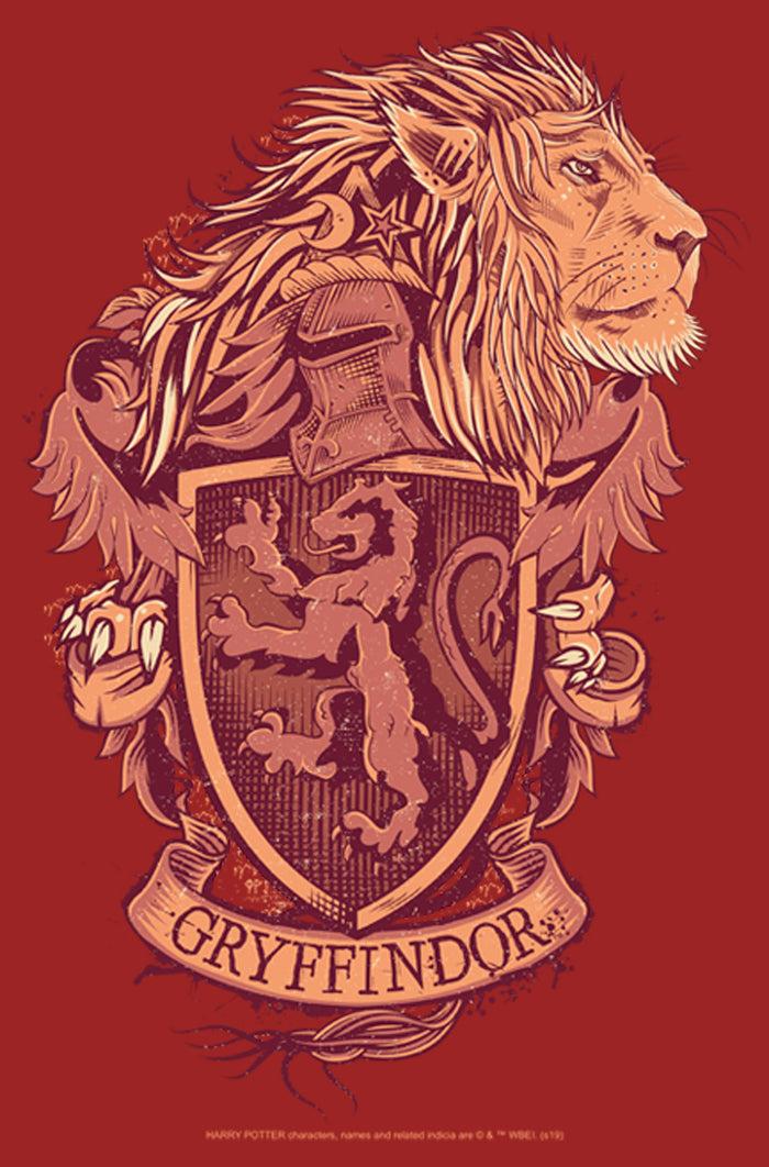 Fifth Sun Women's Harry Potter Gryffindor Coat Of Arms T-Shirt