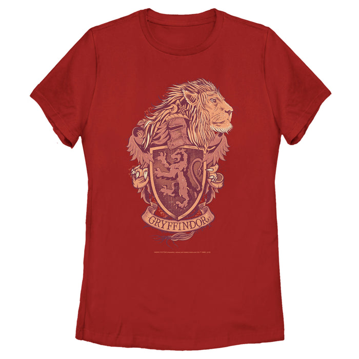 fifth sun Women's Harry Potter Gryffindor Coat of Arms T-Shirt