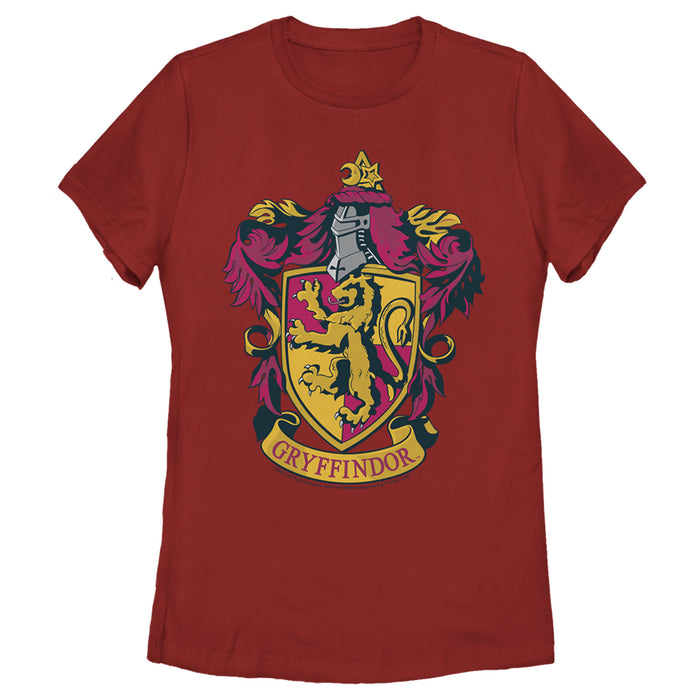 fifth sun Women's Harry Potter Gryffindor Ornate Crest T-Shirt