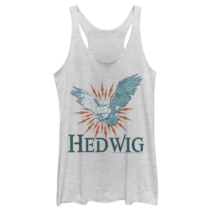 fifth sun Women's Harry Potter Hedwig Owl Flight Racerback Tank Top