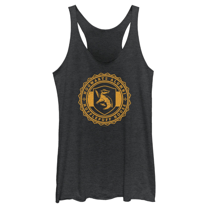 fifth sun Women's Harry Potter Hogwarts Alumni Hufflepuff House Racerback Tank Top