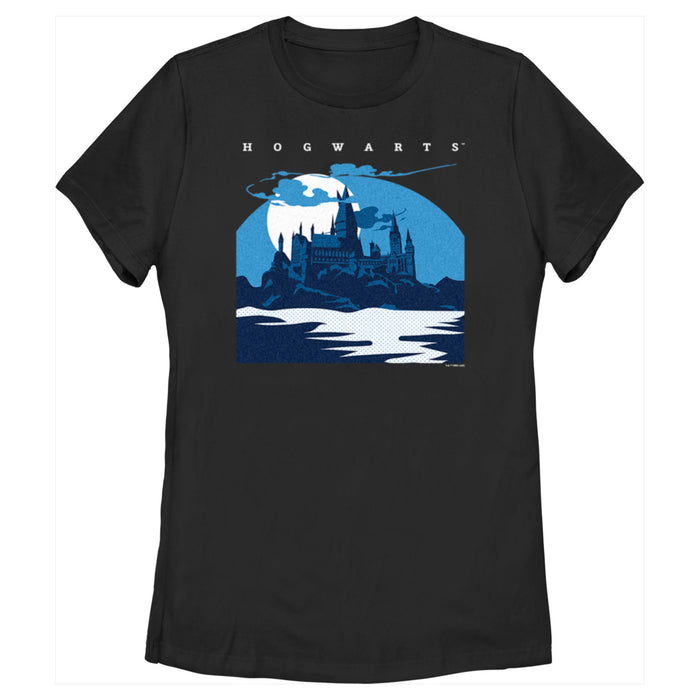 fifth sun Women's Harry Potter Hogwarts at Night T-Shirt