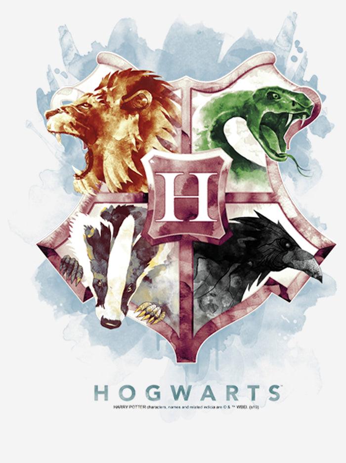 Fifth Sun Women's Harry Potter Hogwarts Watercolor Symbols T-Shirt