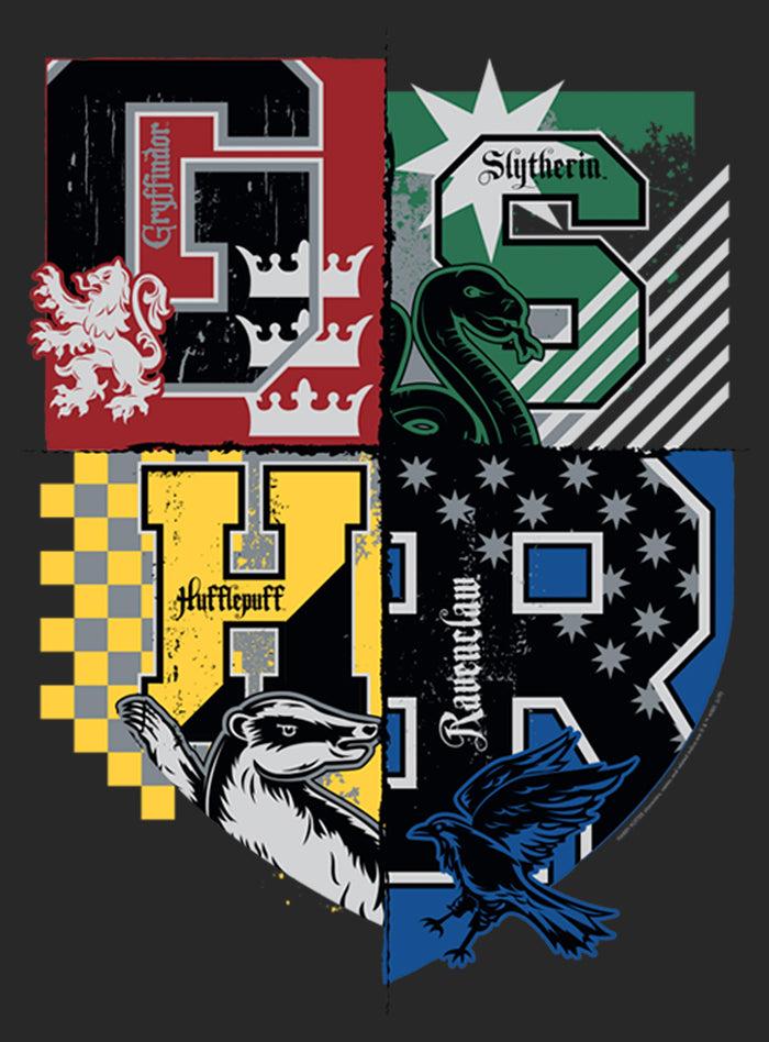 Fifth Sun Women's Harry Potter House Crests Shield T-Shirt