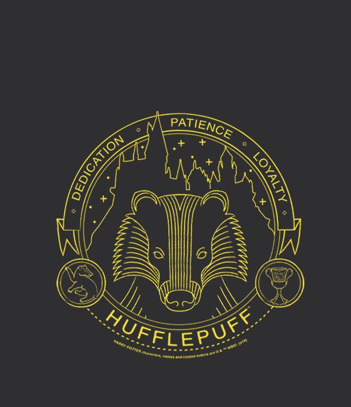Fifth Sun Women's Harry Potter Hufflepuff House Emblem Racerback Tank Top