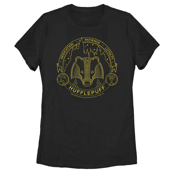 fifth sun Women's Harry Potter Hufflepuff House Emblem T-Shirt