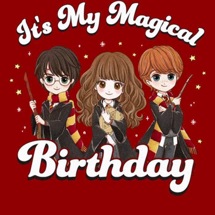 Fifth Sun Women's Harry Potter It’s My Magical Birthday Cute Characters T-Shirt