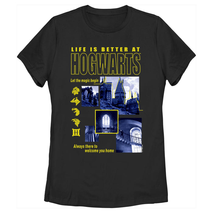 fifth sun Women's Harry Potter Life is Better at Hogwarts T-Shirt
