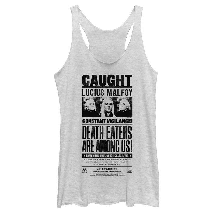 fifth sun Women's Harry Potter Lucius Malfoy Caught Poster Racerback Tank Top