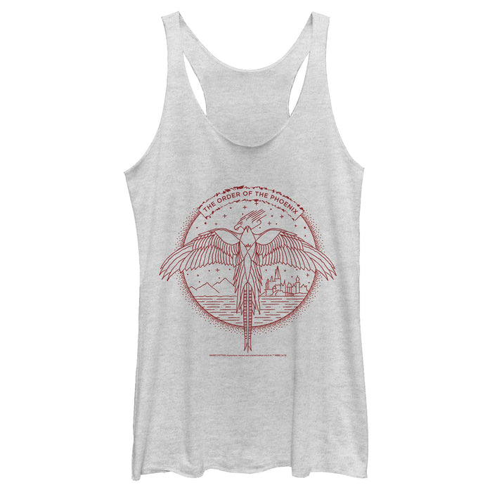 fifth sun Women's Harry Potter Order of Phoenix Flight Racerback Tank Top