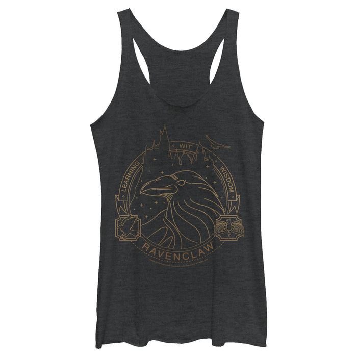 fifth sun Women's Harry Potter Ravenclaw House Emblem Racerback Tank Top