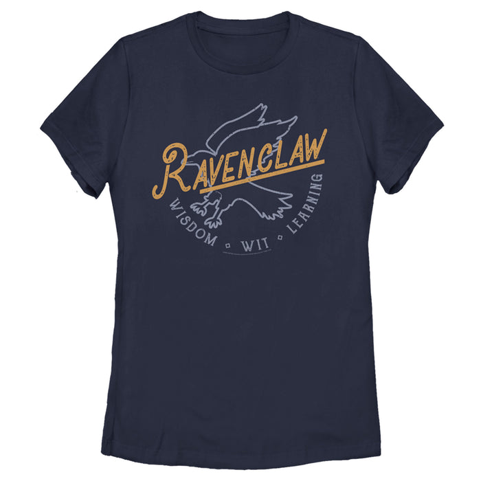 fifth sun Women's Harry Potter Ravenclaw Silhouette T-Shirt